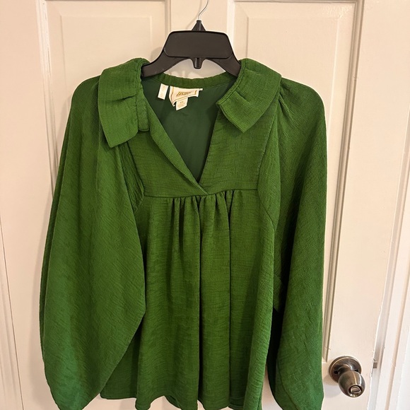 Emily Mccarthy Tops - Emily McCarthy Green Corduroy Top